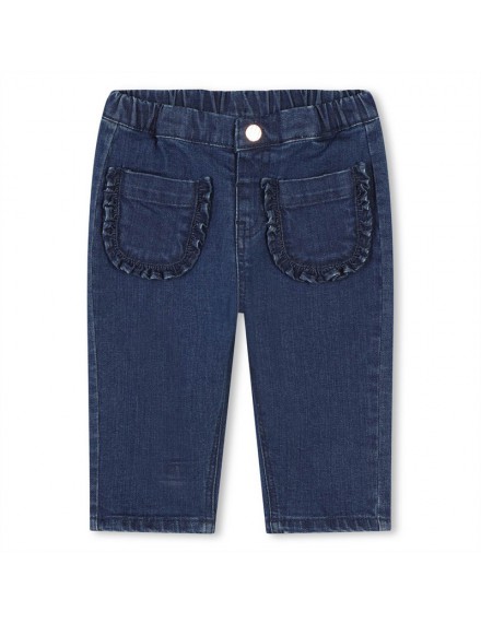 CARREMENT BEAU JEANSBROEK MET ZAKKEN VOORAAN