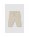 LARANJINHA BROEK IN RIBFLUWEEL BEIGE