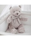 FIRST ETHNIC WHITE ZOE TEDDY BEAR BEIGE 40CM