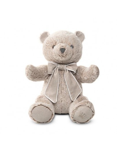 FIRST ETHNIC WHITE ZOE TEDDY BEAR BEIGE 40CM