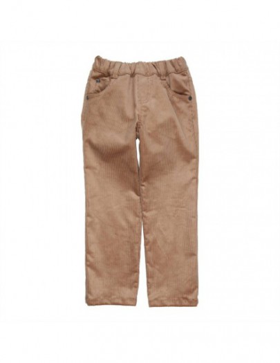 GYMP BROEK IN RIBFLUWEEL COGNAC