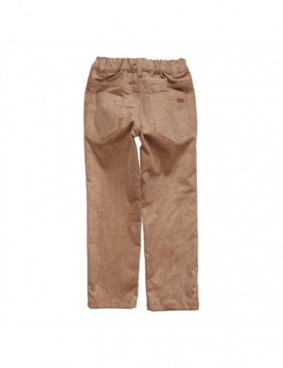 GYMP BROEK IN RIBFLUWEEL COGNAC