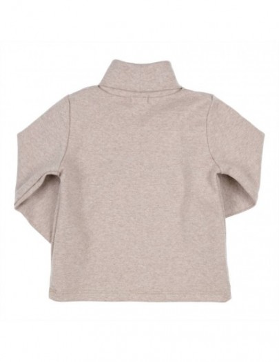 GYMP T-SHIRT MET ROLKRAAG BEIGE