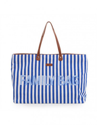 CHILDHOME FAMILY BAG STRIPES ELECTRIC BLUE LIGHT BLUE