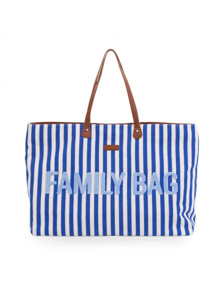 CHILDHOME FAMILY BAG STRIPES ELECTRIC BLUE LIGHT BLUE