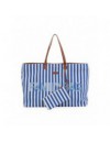 CHILDHOME FAMILY BAG STRIPES ELECTRIC BLUE LIGHT BLUE