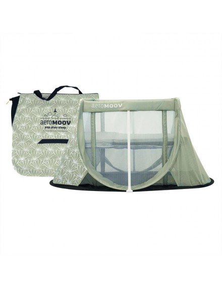 AEROMOOV INSTANT TRAVEL COT- SEASHELL OLIVE