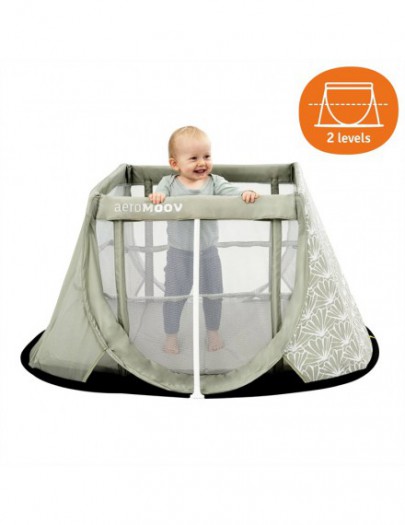 AEROMOOV INSTANT TRAVEL COT- SEASHELL OLIVE