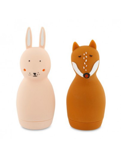 TRIXIE BATH TOY SQUEEZY ANIMALS - MRS RABBIT & MR FOX