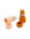 TRIXIE BATH TOY SQUEEZY ANIMALS - MRS RABBIT & MR FOX