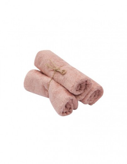 TIMBOO WASHANDJES SET VAN 3 MISTY ROSE