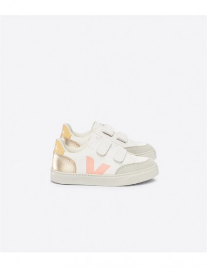 VEJA SNEAKER V-12  WIT/ORANJE