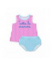 SAINT BARTH ZWEM SET ABBIE ROZE/BLAUW