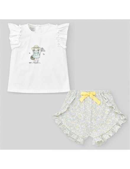 PAZ RODRIGUEZ  SHORT MET T-SHIRT BLOEM