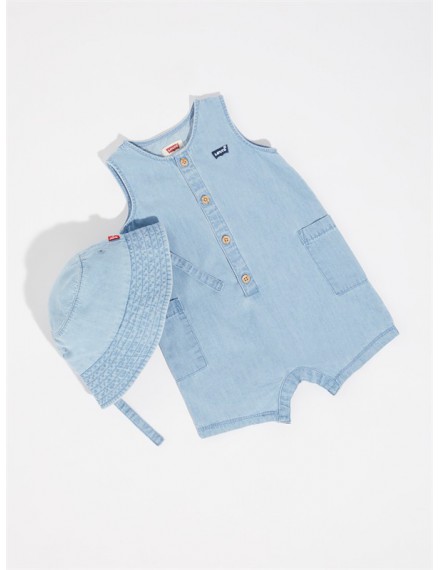 LEVI'S JUMPSUIT MET ZONNEHOEDJE