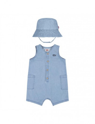 LEVI'S JUMPSUIT MET ZONNEHOEDJE