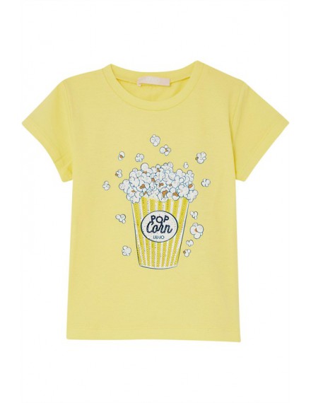 LIU JO T-SHIRT GEEL POPCORN