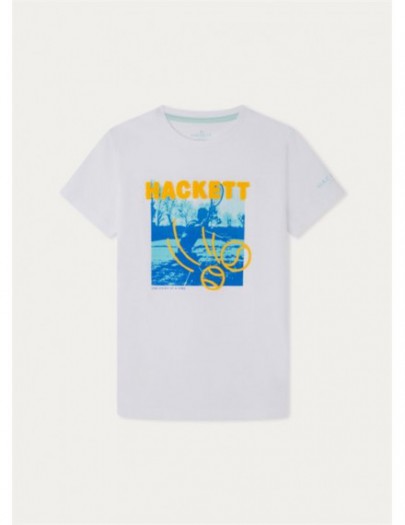 HACKETT T-SHIRT TENNIS WIT