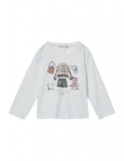 LIU JO T-SHIRT MY FAVO OUTFIT SNOW WHITE