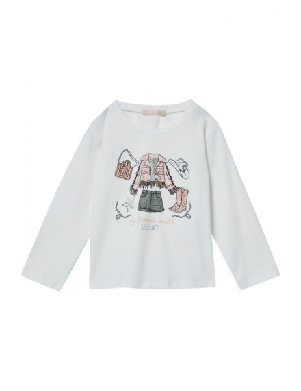 LIU JO T-SHIRT MY FAVO OUTFIT SNOW WHITE