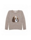 PATACHOU PULL TRICOT BEIGE DOG