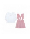 PATACHOU SETJE T-SHIRT LM + KLEEDJE PALE PINK