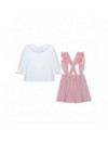 PATACHOU SETJE T-SHIRT LM + KLEEDJE PALE PINK