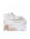 NATINI BABYGROW BOW OFFWHITE-PINK