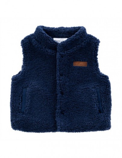 NATINI BODY JACKET TEDDY DARK BLUE