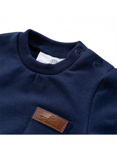 NATINI SWEATER STRIPES DARK BLUE