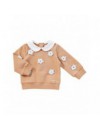 NATINI SWEATER FLORA DARK BEIGE