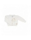 NATINI CARDIGAN BOW OFFWHITE