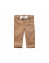 NATINI PANTS BOW FLOWER BEIGE