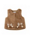 NATINI GILET FUR BOW BEIGE