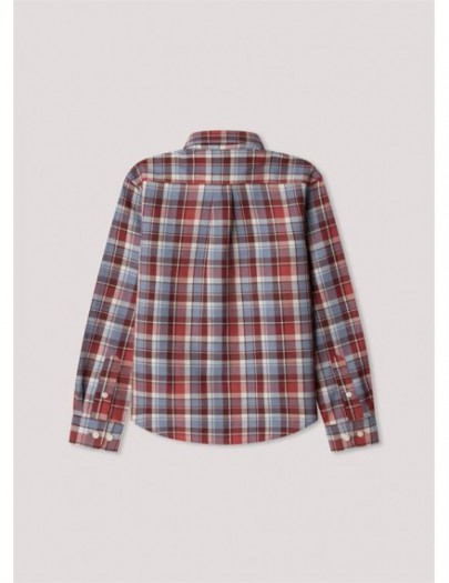 HACKETT SHIRT FLANNEL CHECK RED