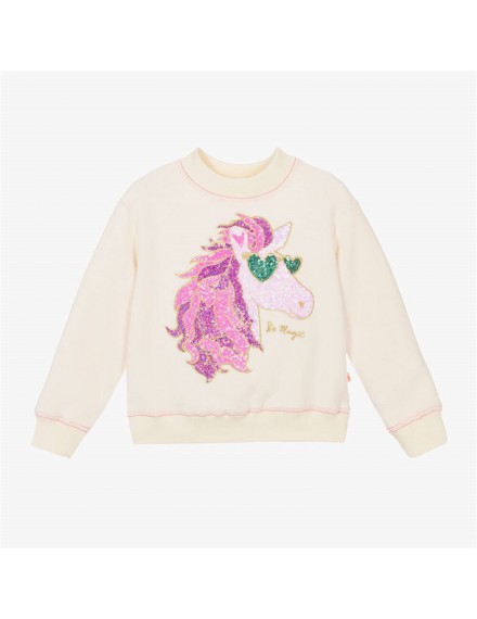 BILLIEBLUSH SWEATER ECRU UNICORN