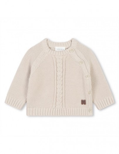 CARREMENT BEAU 2 DELIG SETJE TRICOT BEIGE