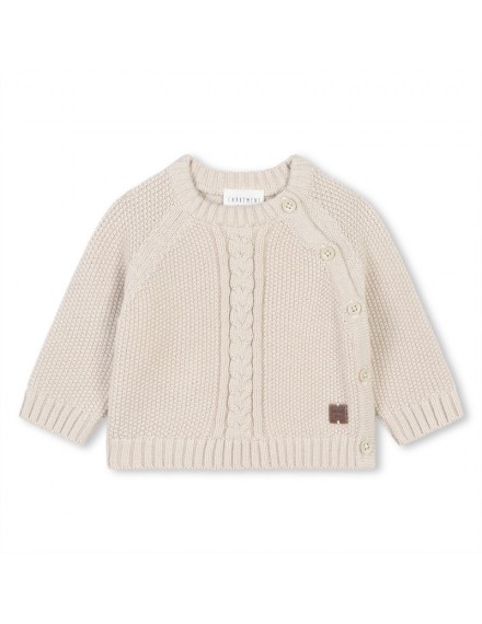 CARREMENT BEAU 2 DELIG SETJE TRICOT BEIGE