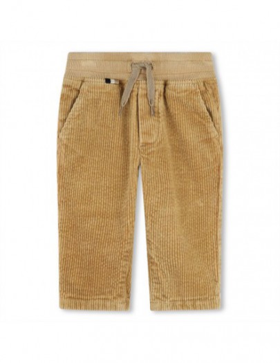 BOSS BROEK RIBFLUWEEL CAMEL