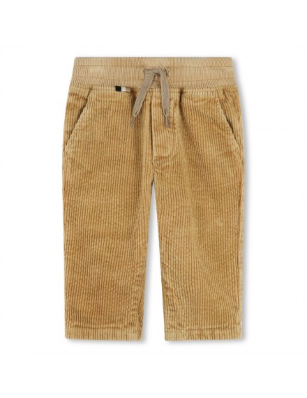 BOSS BROEK RIBFLUWEEL CAMEL