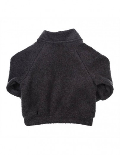 GYMP SWEATER FLEECE DONKERGRIJS