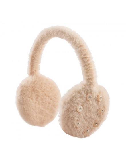 NATINI EARMUFFS FLOWERS PINK