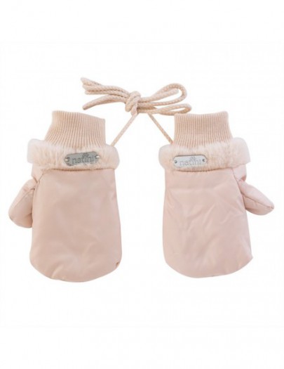 NATINI MITTENS FUR PINK