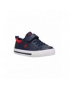 RALPH LAUREN SNEAKERS T-NAVY TUMBLED/RED