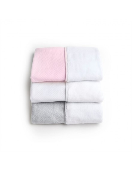 LIVING NATURE DEKEN LOSANGE/ FLEECE ROZE