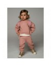 MAYORAL RIBBED SET ROZE MET BLOEMETJES