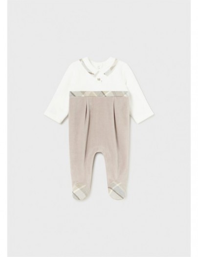 MAYORAL ONESIE VELOUR BEIGE