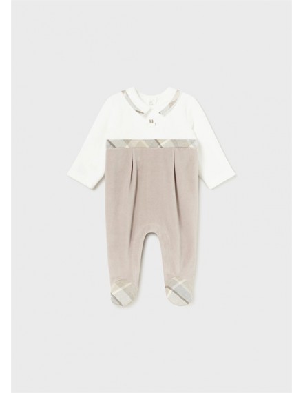 MAYORAL ONESIE VELOUR BEIGE