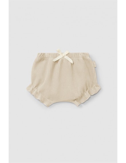 LARANJINHA SHORT BEIGE GERIBD MET STRIK