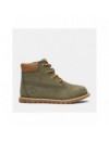 TIMBERLAND POKEY PINE FLUFFY-COLLAR ZIP BOOT VOOR PEUTERS EN KLEUTERS IN GROEN